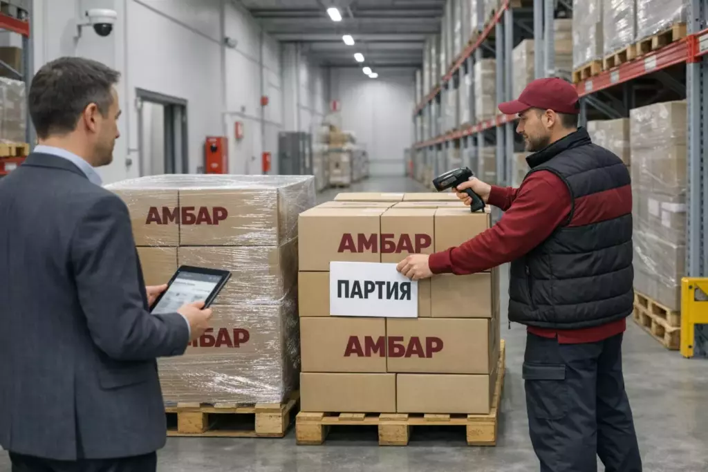 Приёмка и маркировка товарных партий на складе ответственного хранения «Амбар» для бизнеса в Москве