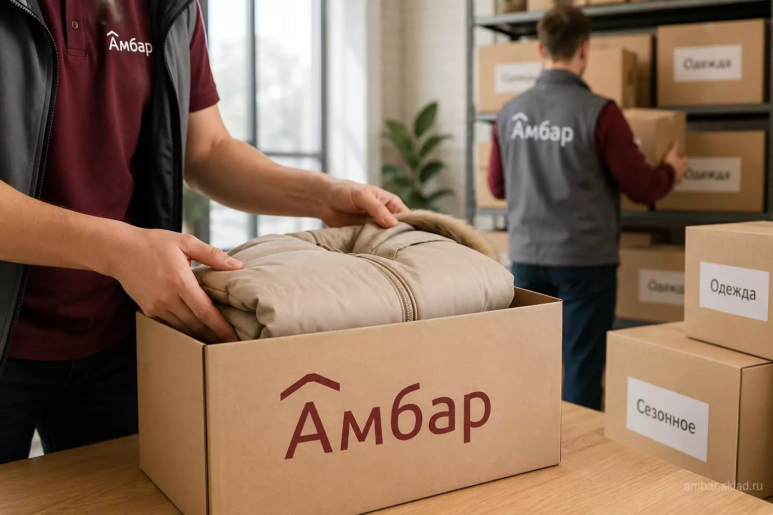Хранение сезонных вещей с доставкой: как это работает в Амбаре