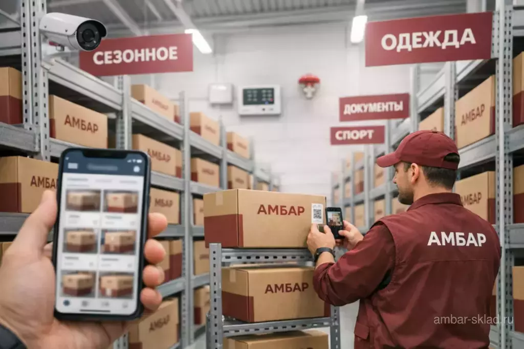Цифровой учёт хранения «Амбар»: коробки с QR-метками, фотоотчёт и управление вещами онлайн на тёплом складе